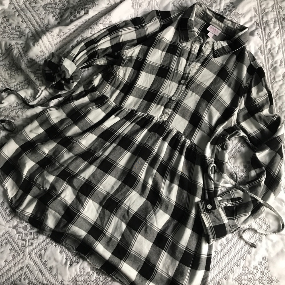 Isabel Maternity Super Soft Plaid Top